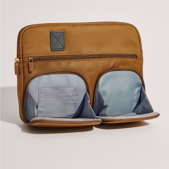 IHKWIP The Mini Cargo Catchall Tote with Crossbody Strap in Mocha - Picture 4 of 5